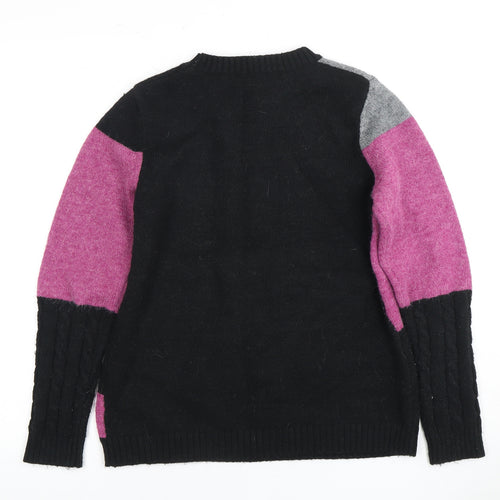 Anna Rose Women's Multicolour Geometric Pullover Jumper M