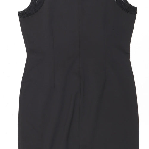 Koton Women's Black Sheath Dress, Size L, Elegant Business