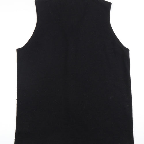 Marks and Spencer Women's Black Sequin Vest - Size 20