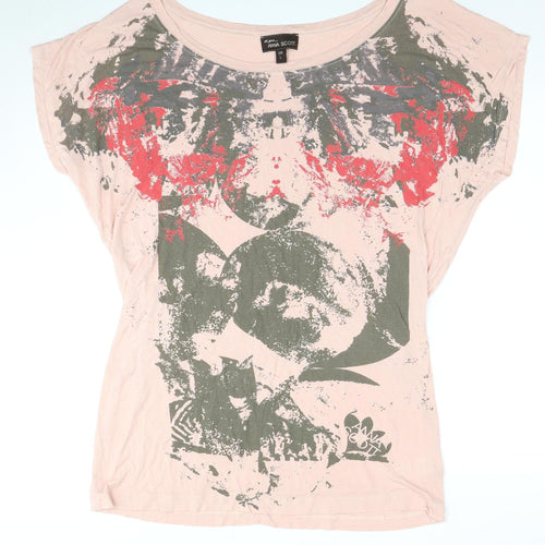 Anna Scott Women's Pink Floral Print T-Shirt