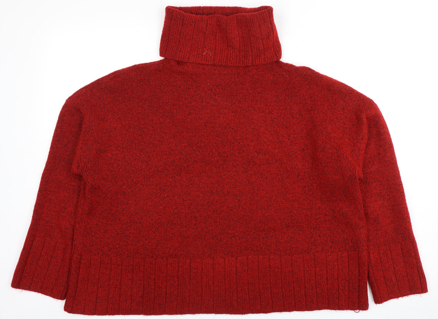 Gradatus Basics Women's Red Pullover Roll Neck Jumper 2XS
