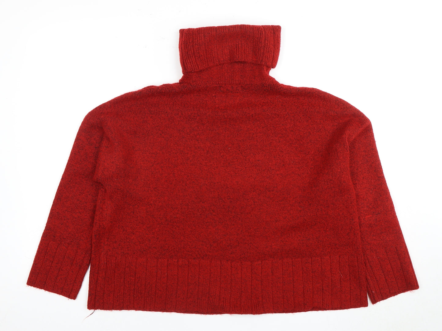 Gradatus Basics Women's Red Pullover Roll Neck Jumper 2XS