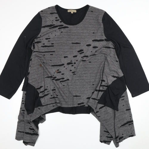 Neslay Women's Black Tunic Blouse Size 2