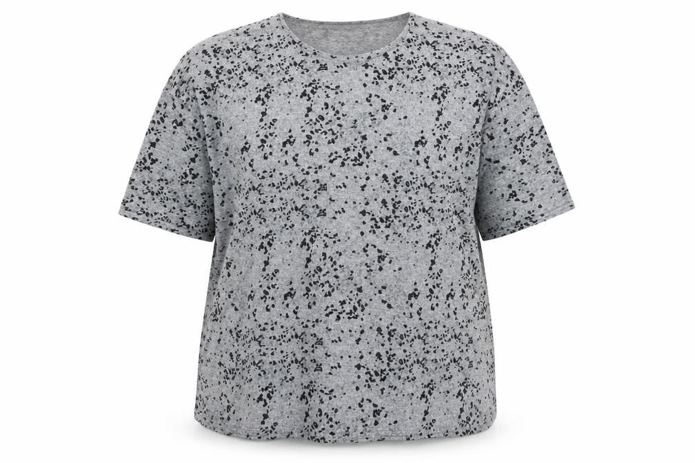 Simply Be Women's Grey Animal Print T-Shirt Size 22