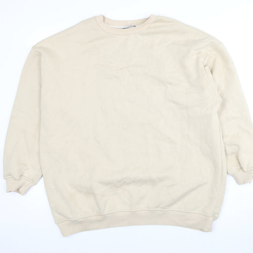 Lumiaka Women's Beige Pullover Sweatshirt Size L