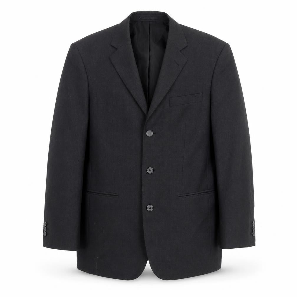 Front view of BHS Men's Grey Blazer, 40R, Single-Breasted
