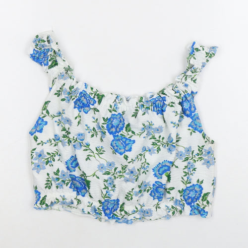 Topshop Women's Floral Camisole Blouse, Multicoloured, Size 10