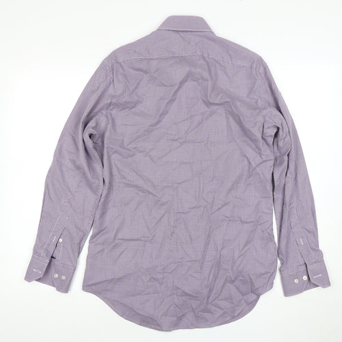 T.M. Lewin Men's Purple Fitted Dress Shirt, Size 15.5