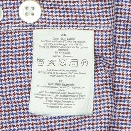 T.M. Lewin Men's Purple Fitted Dress Shirt, Size 15.5
