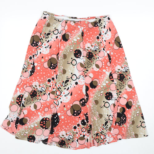 SOOLOS Women's A-Line Multicoloured Midi Skirt Size 16