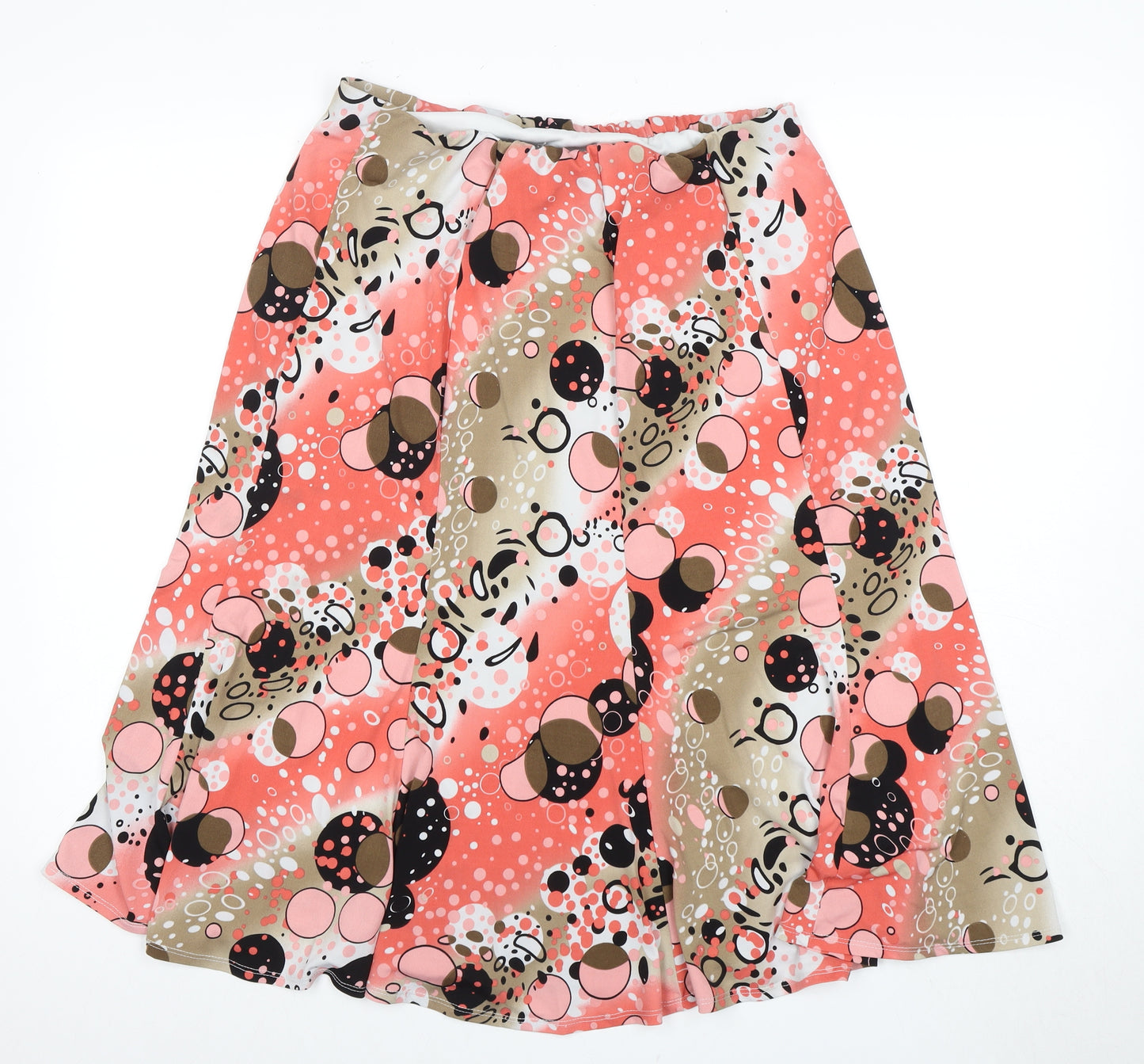 SOOLOS Women's A-Line Multicoloured Midi Skirt Size 16