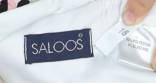 SOOLOS Women's A-Line Multicoloured Midi Skirt Size 16