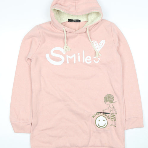 Gavi di Gavi Women's Pink Pullover Hoodie, UK 4, Casual Style