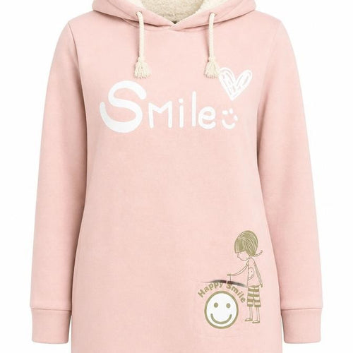Gavi di Gavi Women's Pink Pullover Hoodie, UK 4, Casual Style