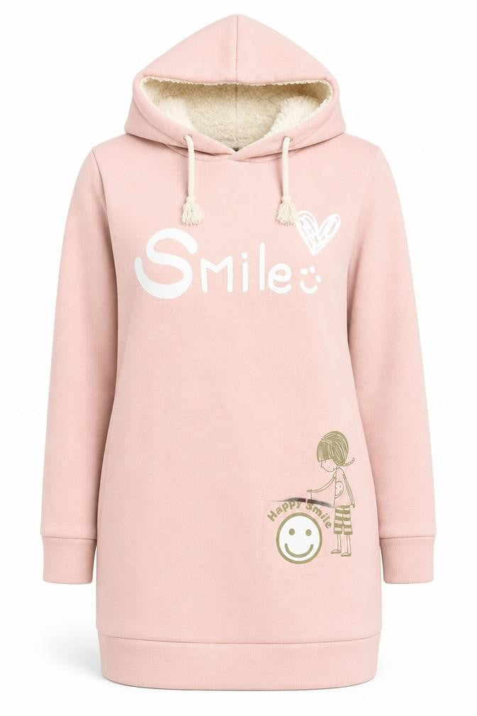Gavi di Gavi Women's Pink Pullover Hoodie, UK 4, Casual Style