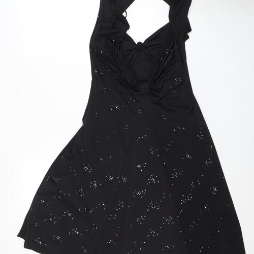 AX Paris Black Women's Halter Cocktail Dress Size 2