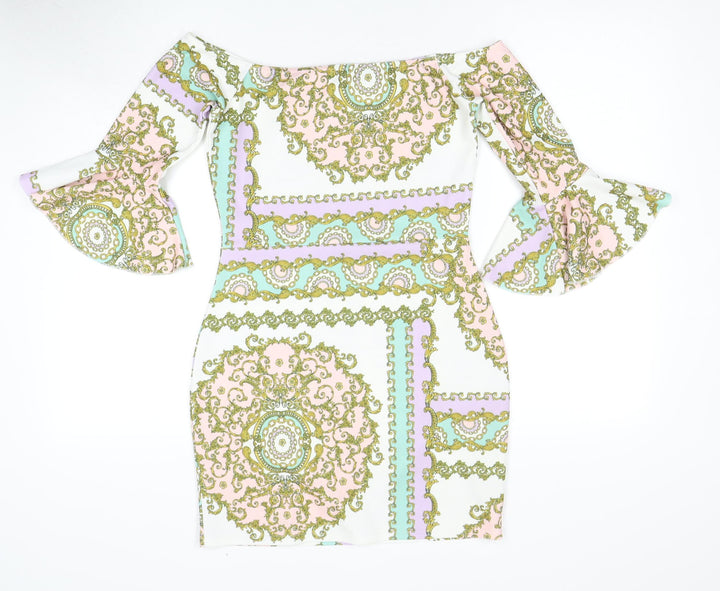 Missguided Women's Multicoloured Bodycon Dress, Size 10