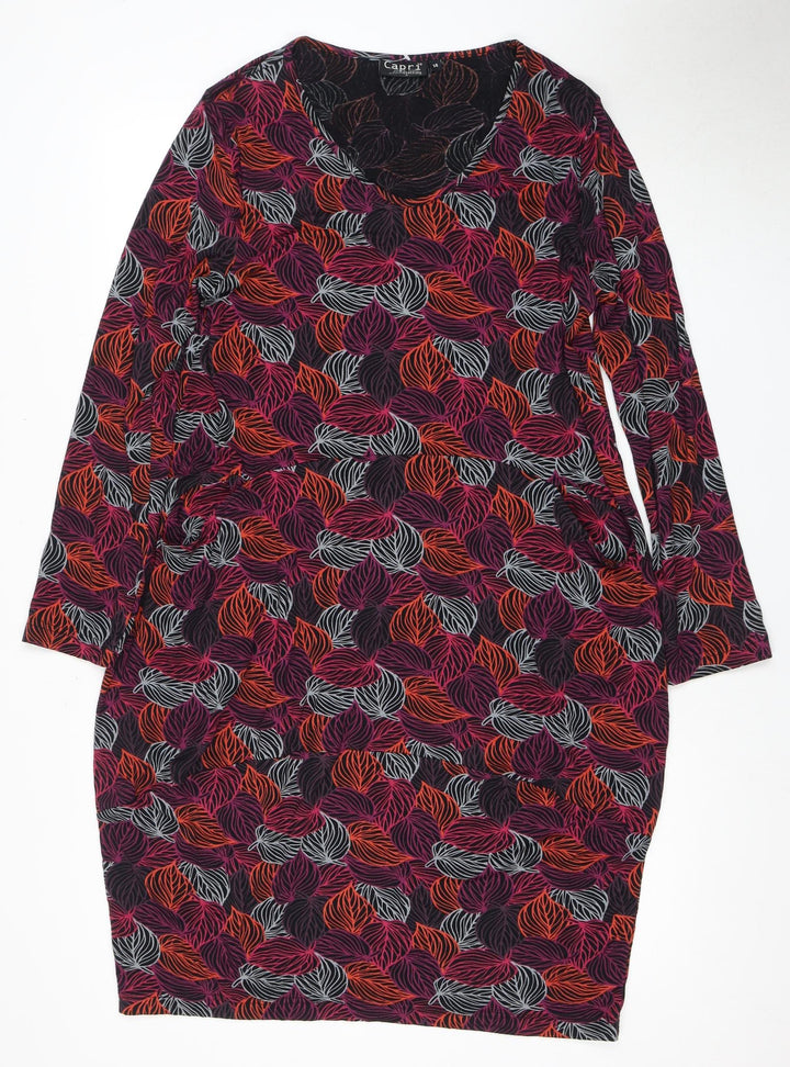 Capri Women's Multicoloured Floral Dress Size 14