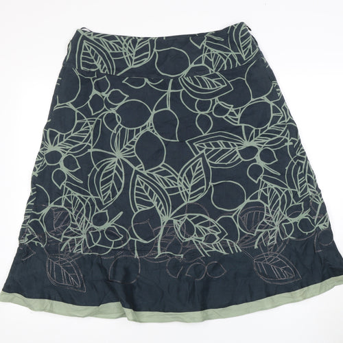 Monsoon Women's A-Line Midi Skirt, Multicoloured, Size 14