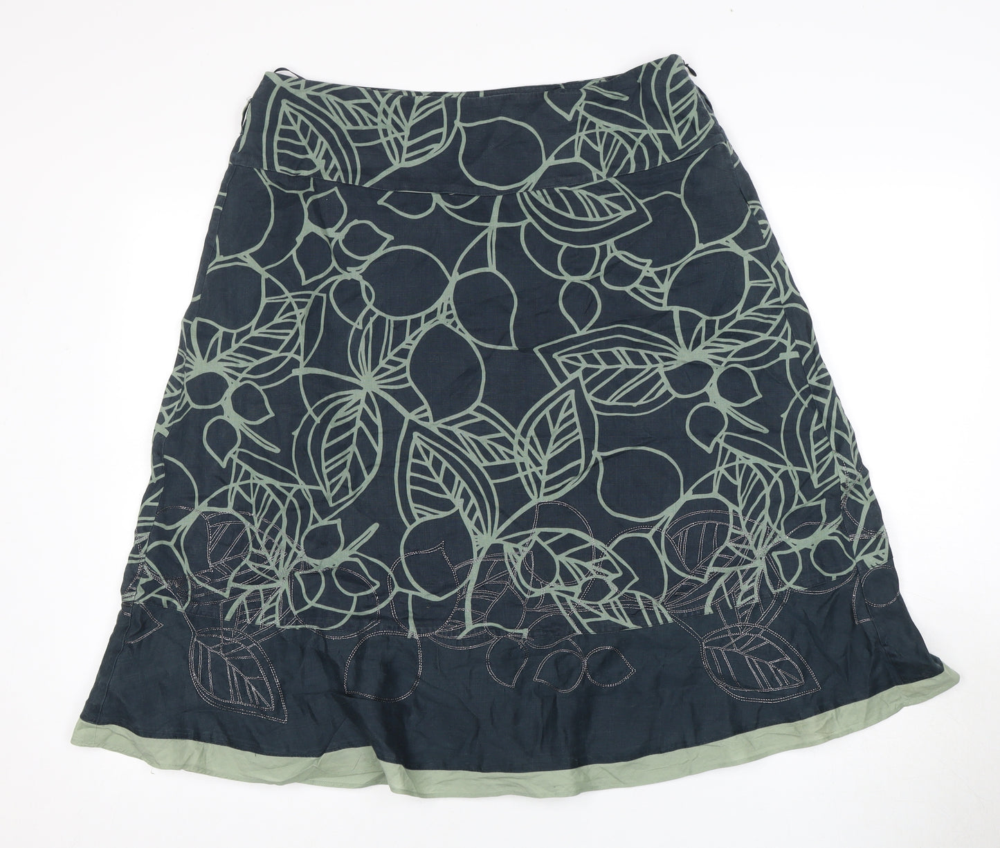 Monsoon Women's A-Line Midi Skirt, Multicoloured, Size 14