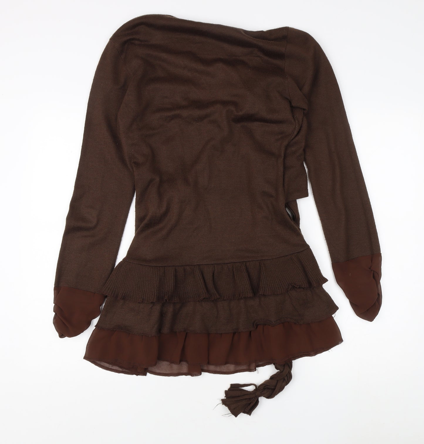 Joe Browns Women's Brown Wrap Jumper Size 10