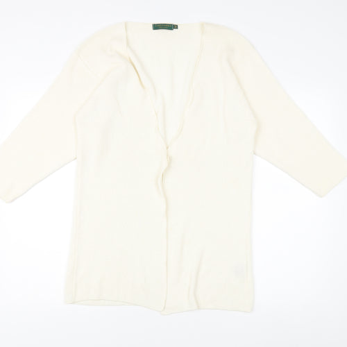 Gaeltarra Women's Ivory Open Front Cardigan Knit Style