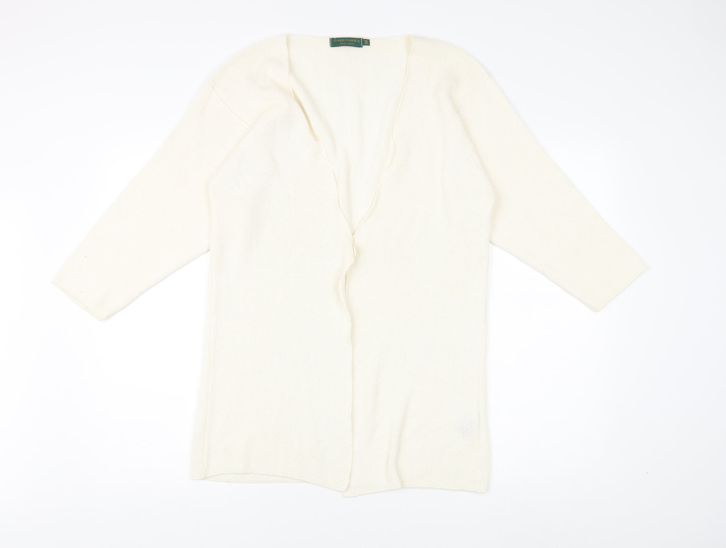 Gaeltarra Women's Ivory Open Front Cardigan Knit Style