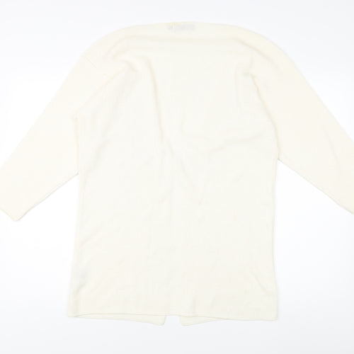 Gaeltarra Women's Ivory Open Front Cardigan Knit Style