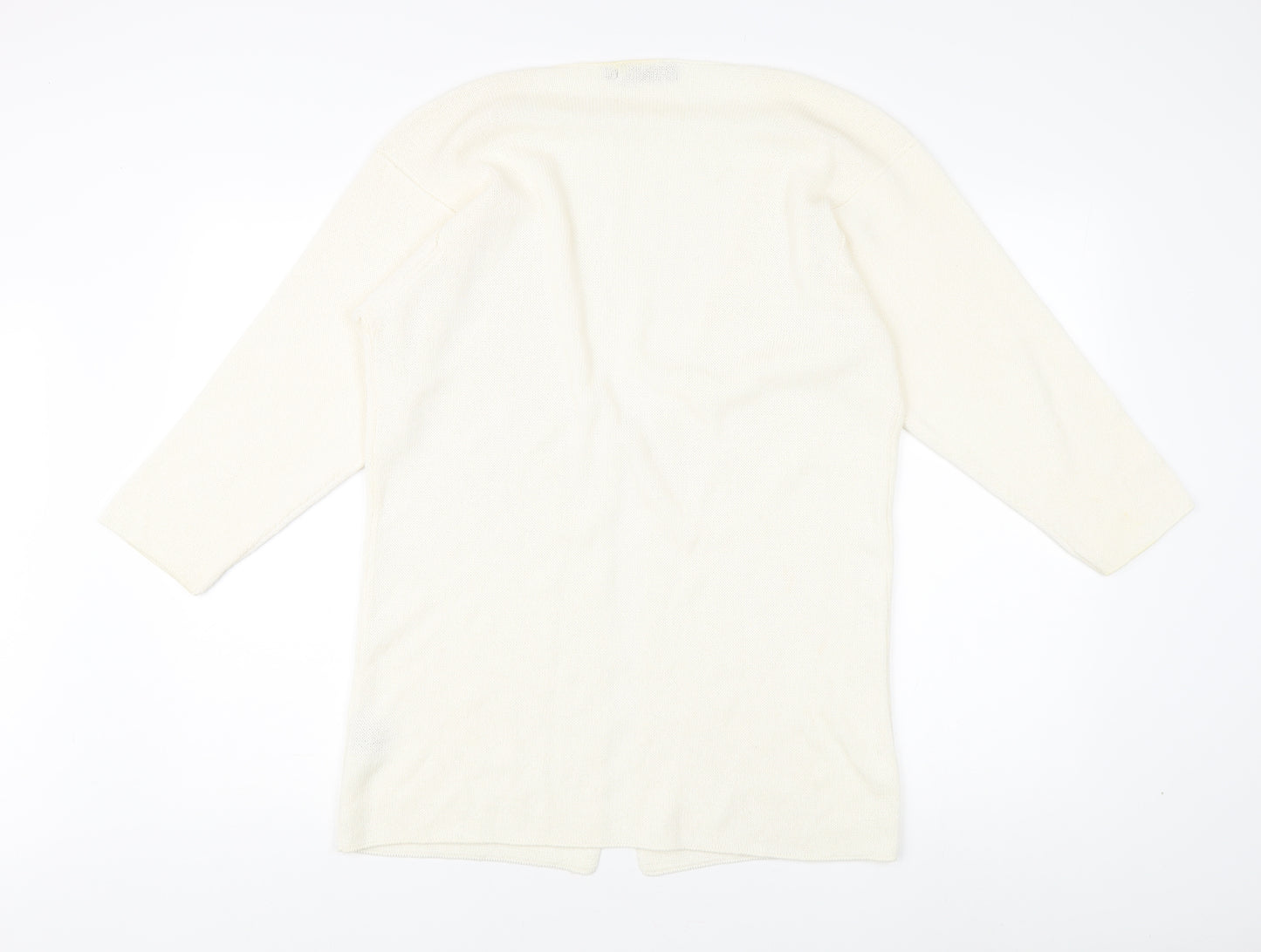 Gaeltarra Women's Ivory Open Front Cardigan Knit Style