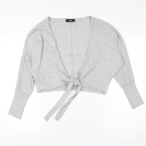 Wallis Grey Women's Cardigan Size S
