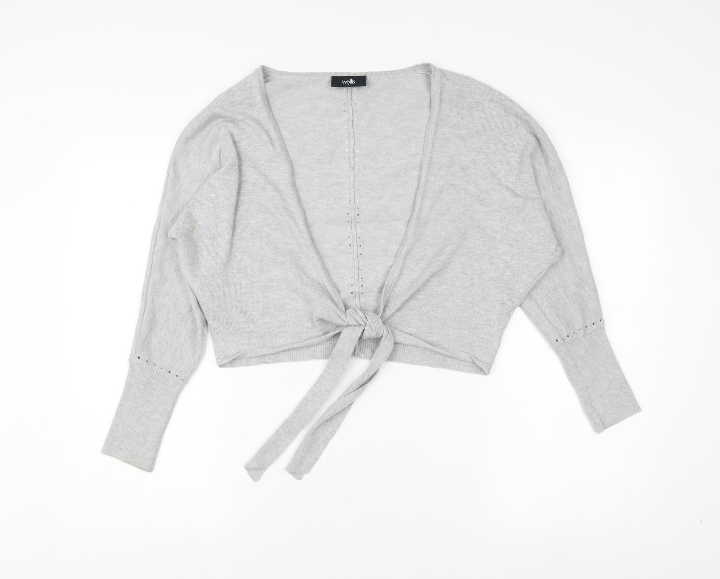 Wallis Grey Women's Cardigan Size S