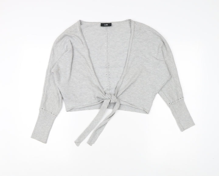 Wallis Grey Women's Cardigan Size S