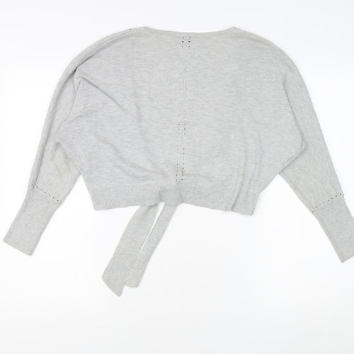 Wallis Grey Women's Cardigan Size S