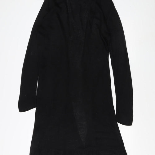 Warehouse Women's Black Open Front Cardigan Size 12