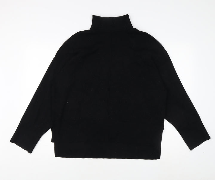 Vila Women's Black Long Sleeve High Neck Jumper