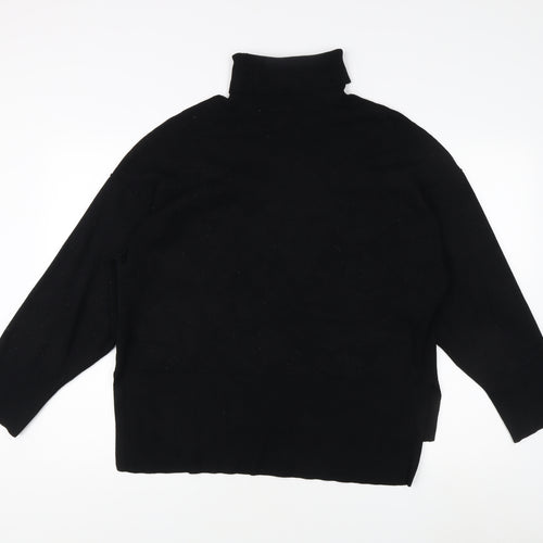 Vila Women's Black Long Sleeve High Neck Jumper