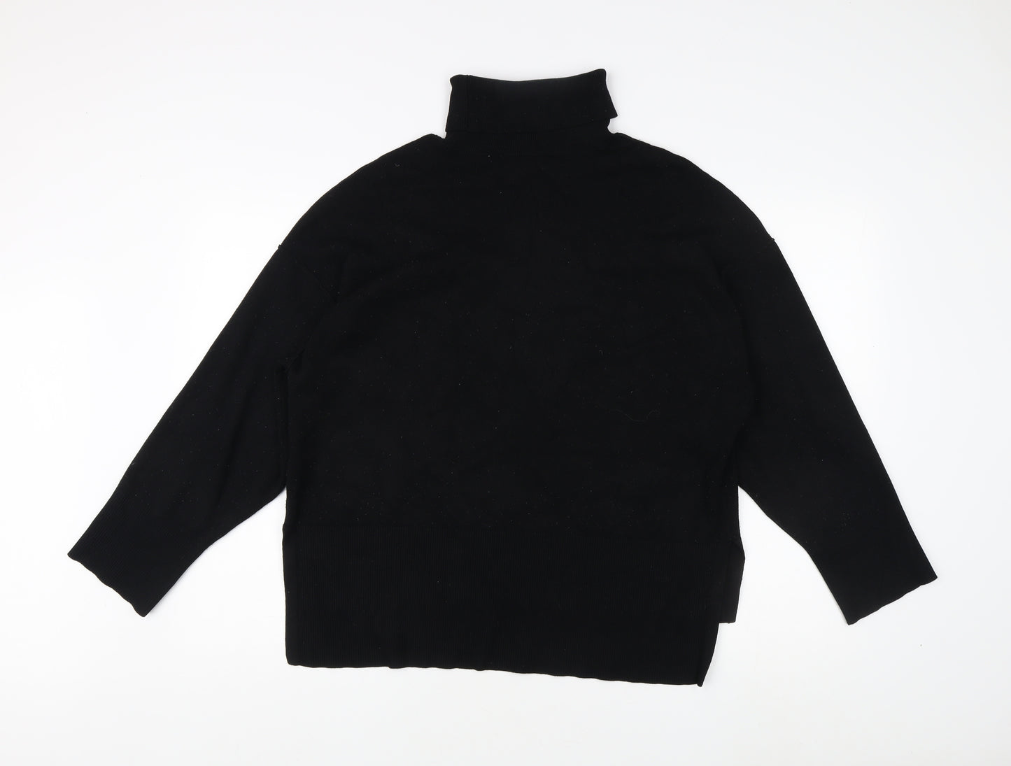 Vila Women's Black Long Sleeve High Neck Jumper
