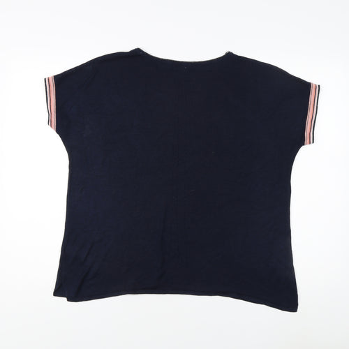 Next Women's Blue T-Shirt - Size 14, Casual Comfort