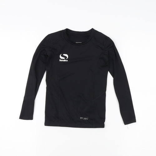 Sondico Boys Black Long Sleeve Sports Jersey Top 6 Years