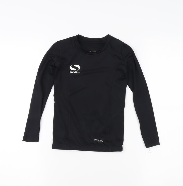 Sondico Boys Black Long Sleeve Sports Jersey Top 6 Years