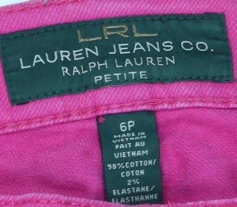 Lauren Ralph Lauren Women's Pink Size 6 Petite Jeans