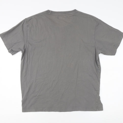 Ben Sherman Men's Grey Cotton Retro Graphic T-shirt Size XL