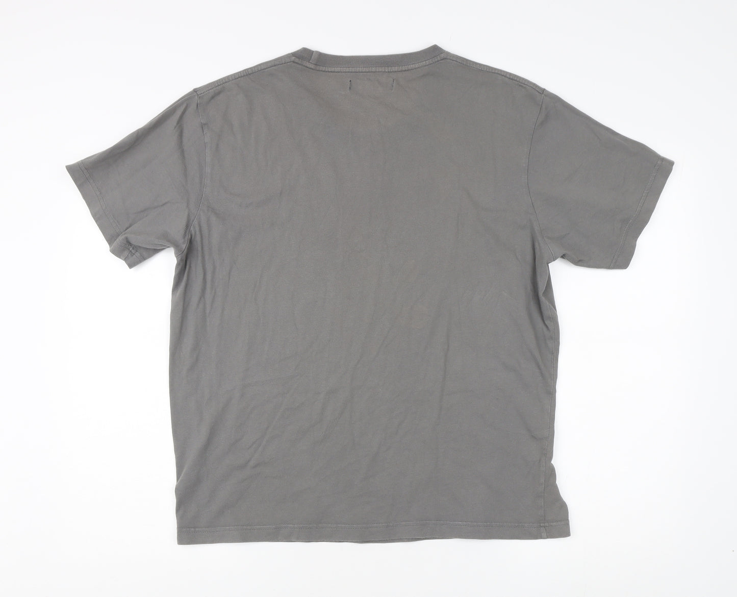 Ben Sherman Men's Grey Cotton Retro Graphic T-shirt Size XL
