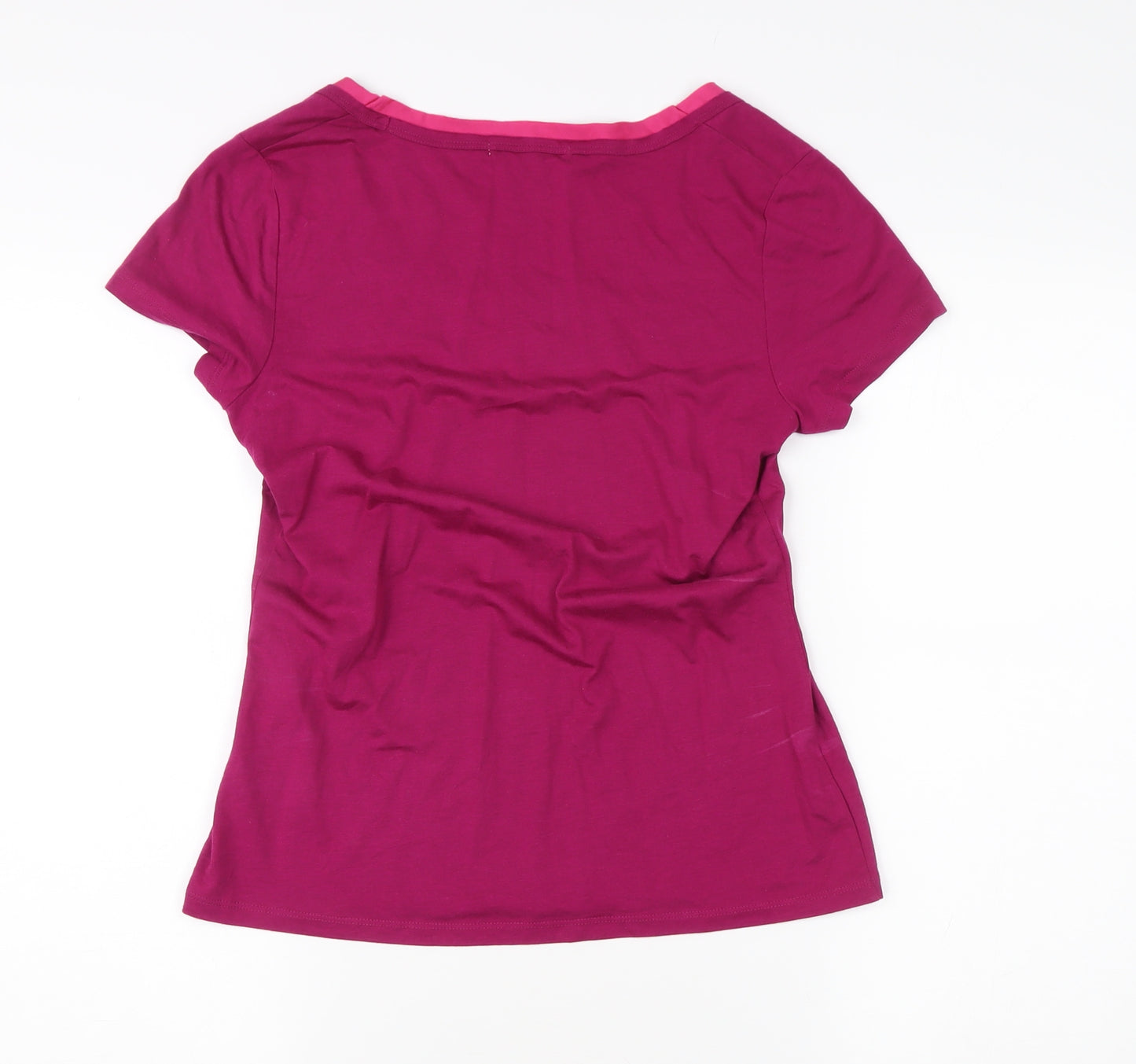 Boden Women's Pink Scoop Neck T-Shirt Size 10