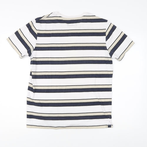 Jack & Jones Men's Multicoloured Striped T-Shirt L