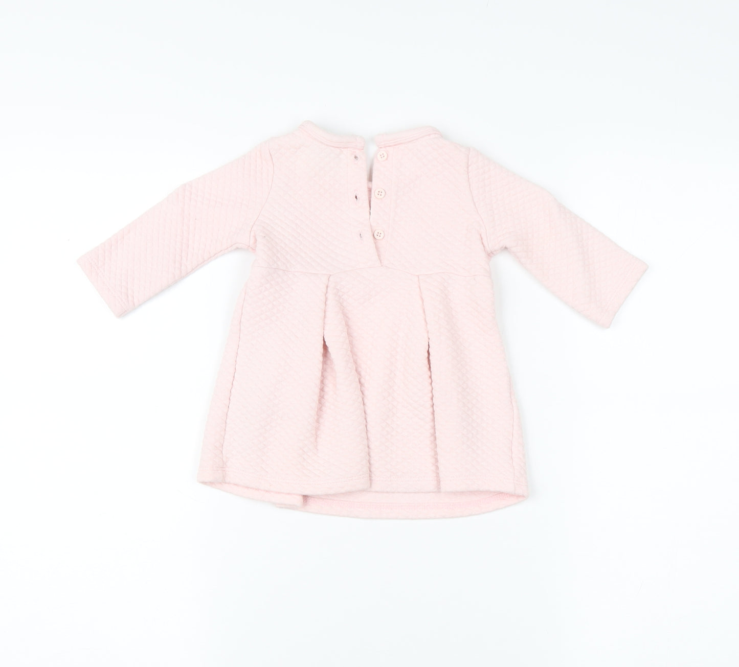 Jasper Conran Junior Girls Pink Dress, 6-9 Months, Long Sleeve