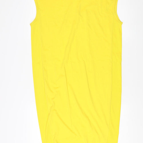 Jaeger Yellow Sleeveless Cotton Tank Top S Women