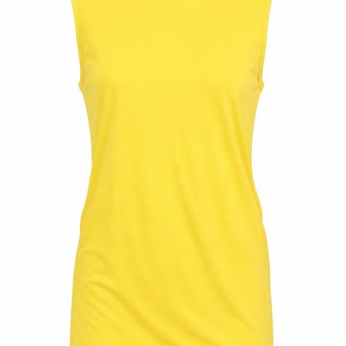 Jaeger Yellow Sleeveless Cotton Tank Top S Women