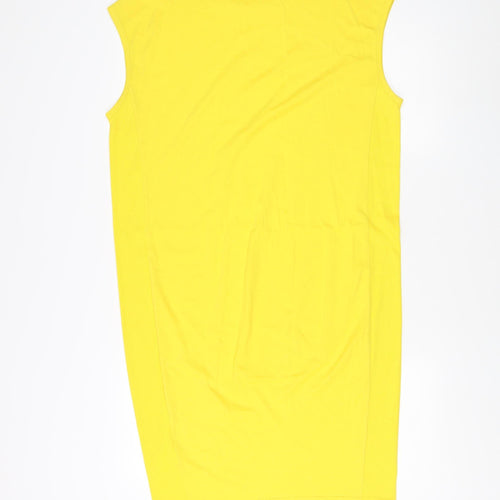 Jaeger Yellow Sleeveless Cotton Tank Top S Women