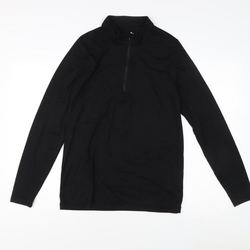 Peter Storm Unisex Black Zip Sweatshirt Size L